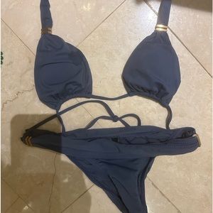 Vix blue bikini size small.  Cheeky Bottom